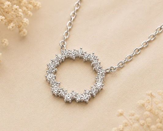 Eternal Halo Chain | 925 Sterling Silver | Veera Aabha
