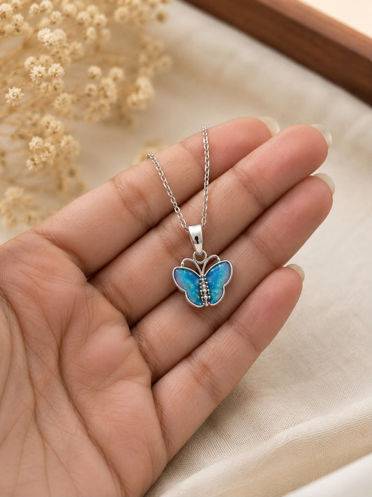 Azure Flutter Chain | 925 Sterling Silver | Veera Aabha