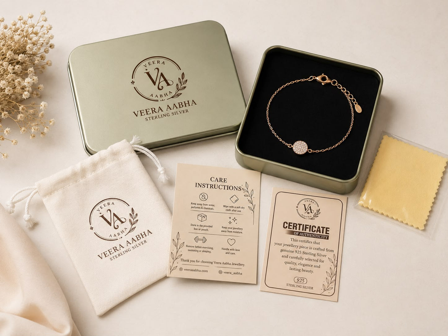 Celeste Pavé Bracelet | 925 Sterling Silver | Veera Aabha