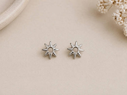 Solar Glow Stud Earrings