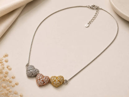 Trinity Hearts Necklace