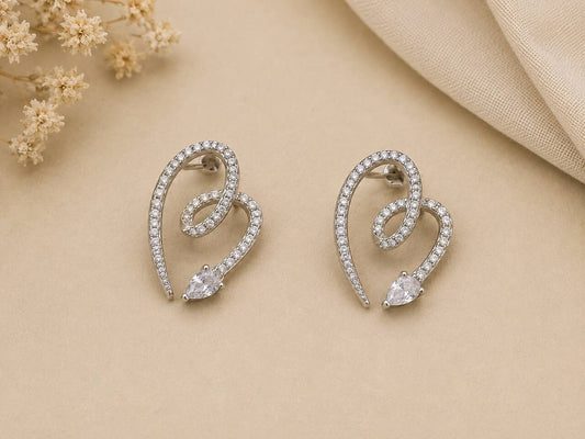 Aurora Swirl Earrings | 925 Sterling Silver | Veera Aabha