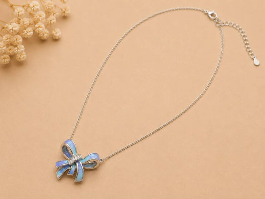 Aurora Bow Necklace | 925 Sterling Silver | Veera Aabha