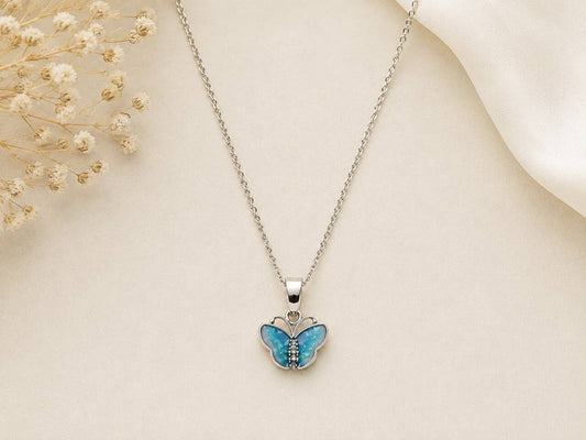 Azure Flutter Chain | 925 Sterling Silver | Veera Aabha