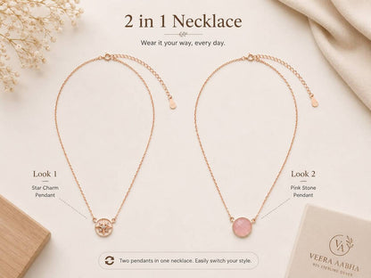 Celestial Duo Chain | 925 Sterling Silver | Veera Aabha