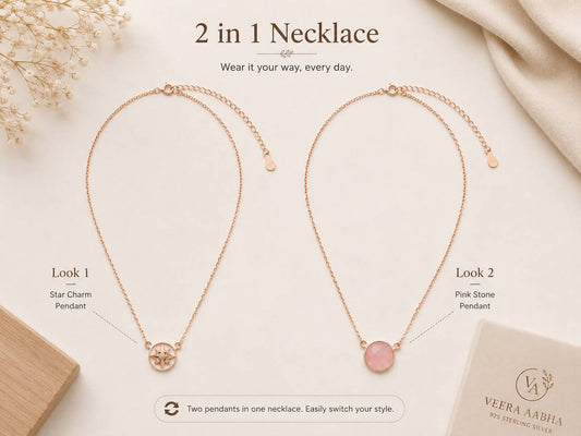 Celestial Duo Chain | 925 Sterling Silver | Veera Aabha
