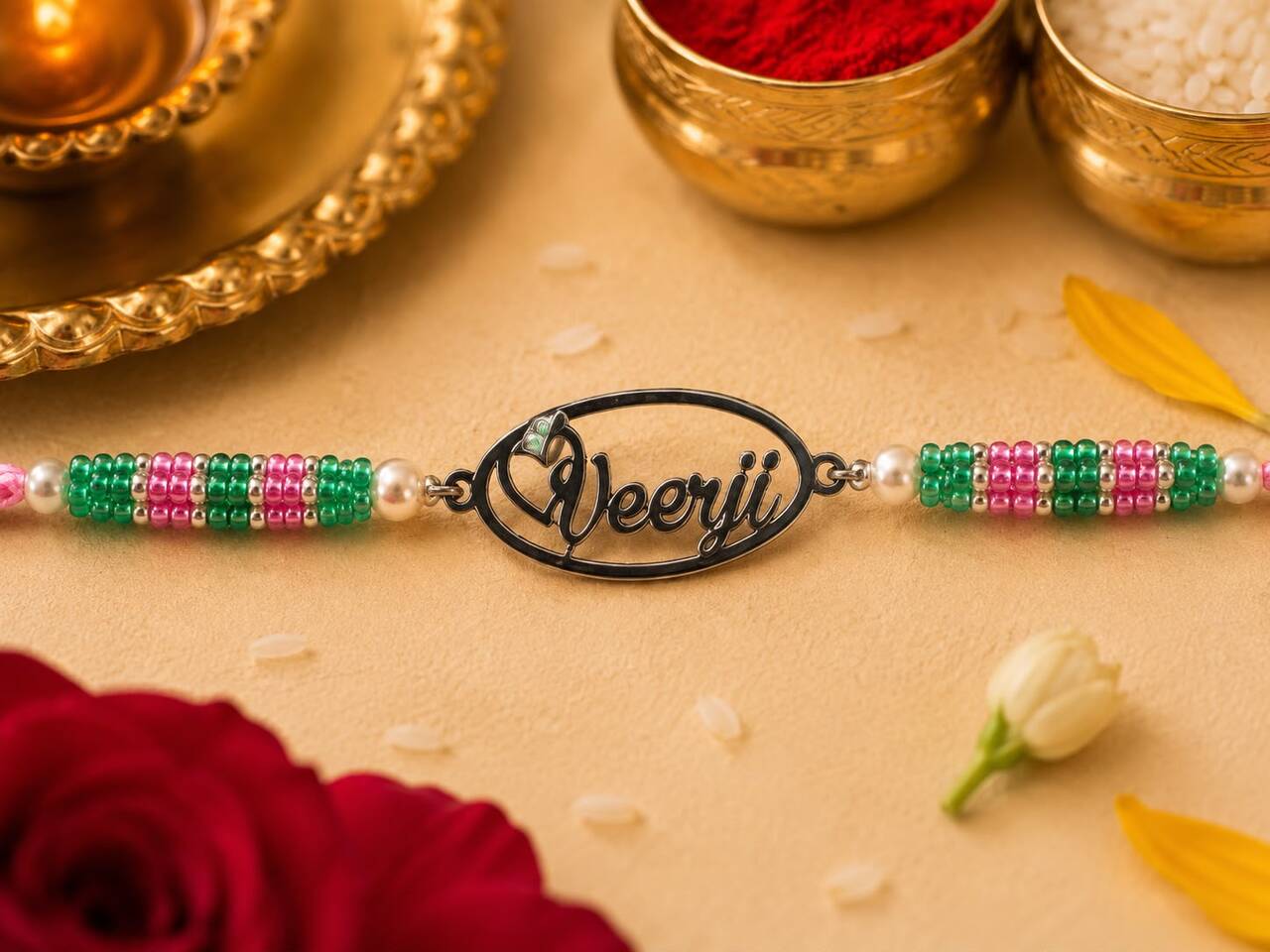 Veerji Silver Rakhi | Veera Aabha