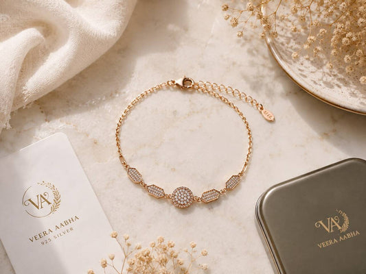 Aurora Radiance Bracelet | 925 Sterling Silver | Veera Aabha