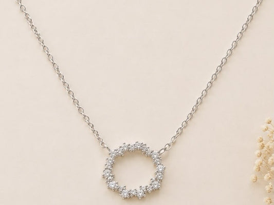 Eternal Halo Chain | 925 Sterling Silver | Veera Aabha