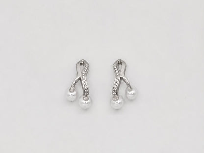 Pearl Cascade Earrings Set | 925 Sterling Silver | Veera Aabha