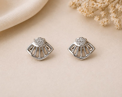 Radiant Fan 925 Sterling Silver Pendant Set by Veera Aabha