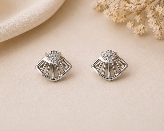 Radiant Fan 925 Sterling Silver Pendant Set by Veera Aabha