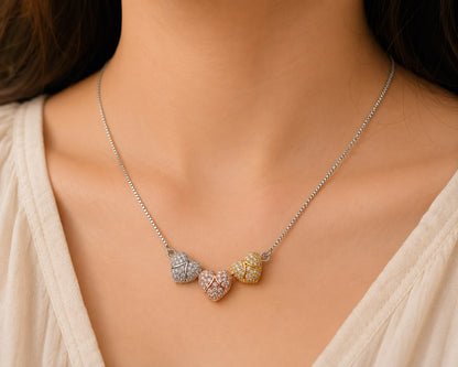 Trinity Hearts Necklace