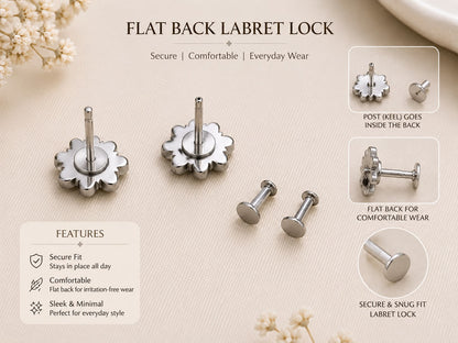 Solar Glow Stud Earrings