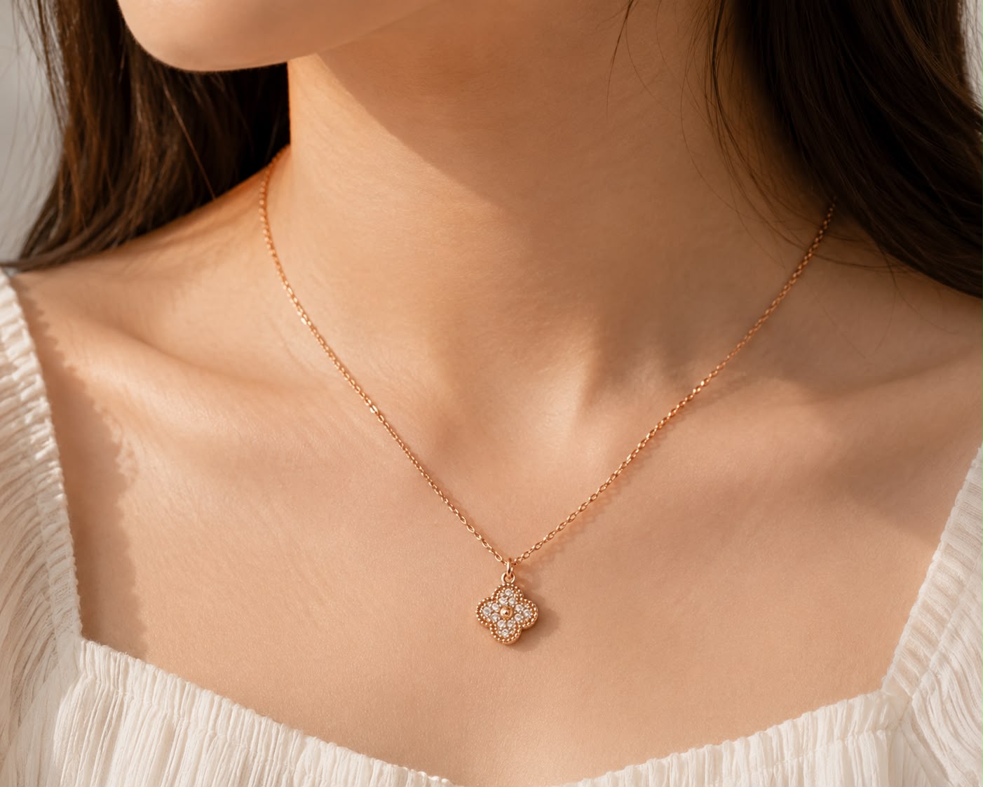 Luxe Clover Chain | 925 Sterling Silver | Veera Aabha