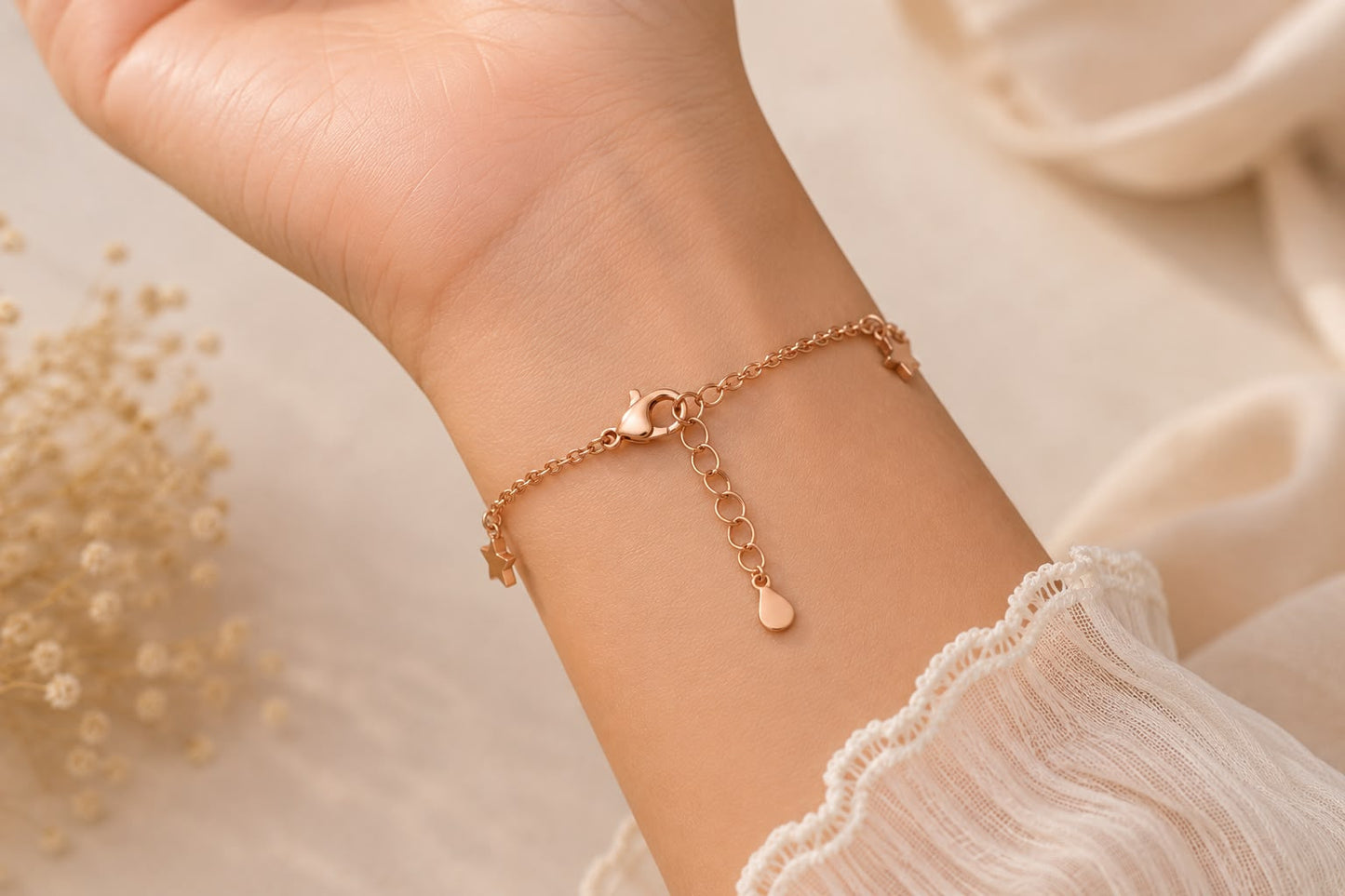 Celestial Grace Charm Bracelet | 925 Sterling Silver | Veera Aabha