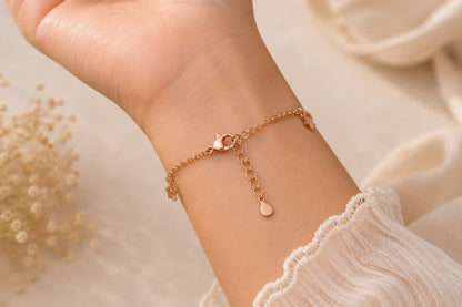 Celestial Grace Charm Bracelet | 925 Sterling Silver | Veera Aabha