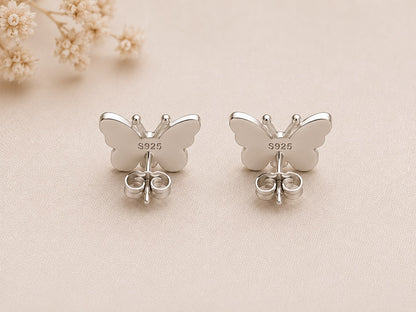Flutter Bloom Butterfly Stud Earrings