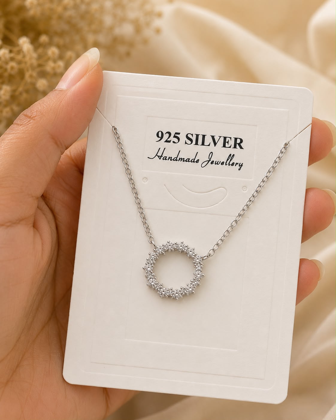 Eternal Halo Chain | 925 Sterling Silver | Veera Aabha