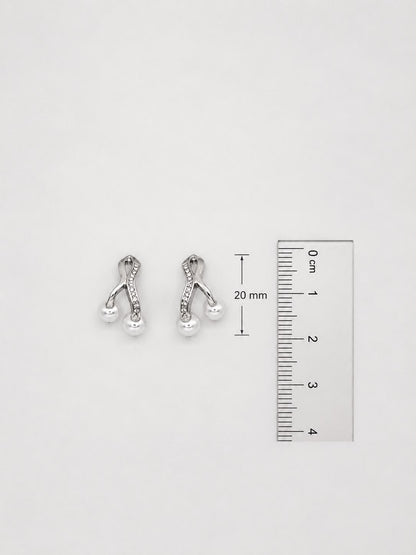 Pearl Cascade Earrings Set | 925 Sterling Silver | Veera Aabha