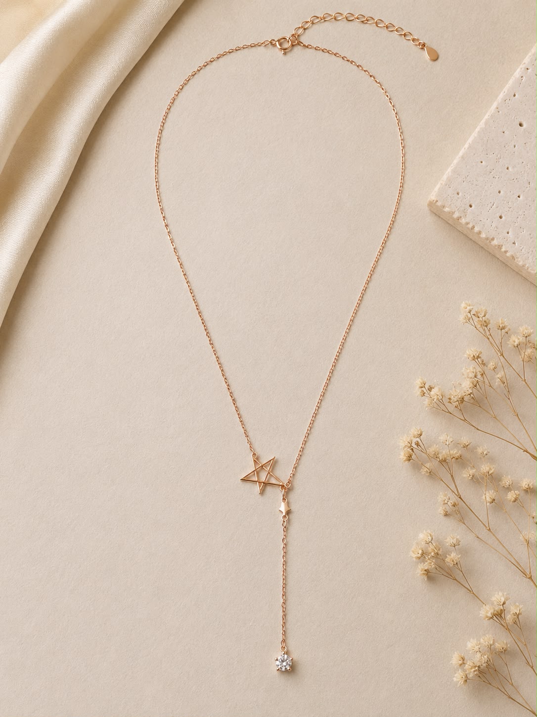 Stellar Drop Chain | 925 Sterling Silver | Veera Aabha