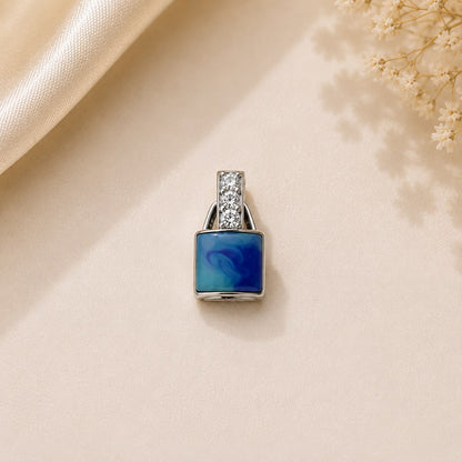 Azure Aura 925 Sterling Silver Pendant Set by Veera Aabha