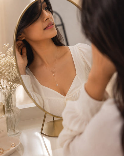 Stellar Drop Chain | 925 Sterling Silver | Veera Aabha