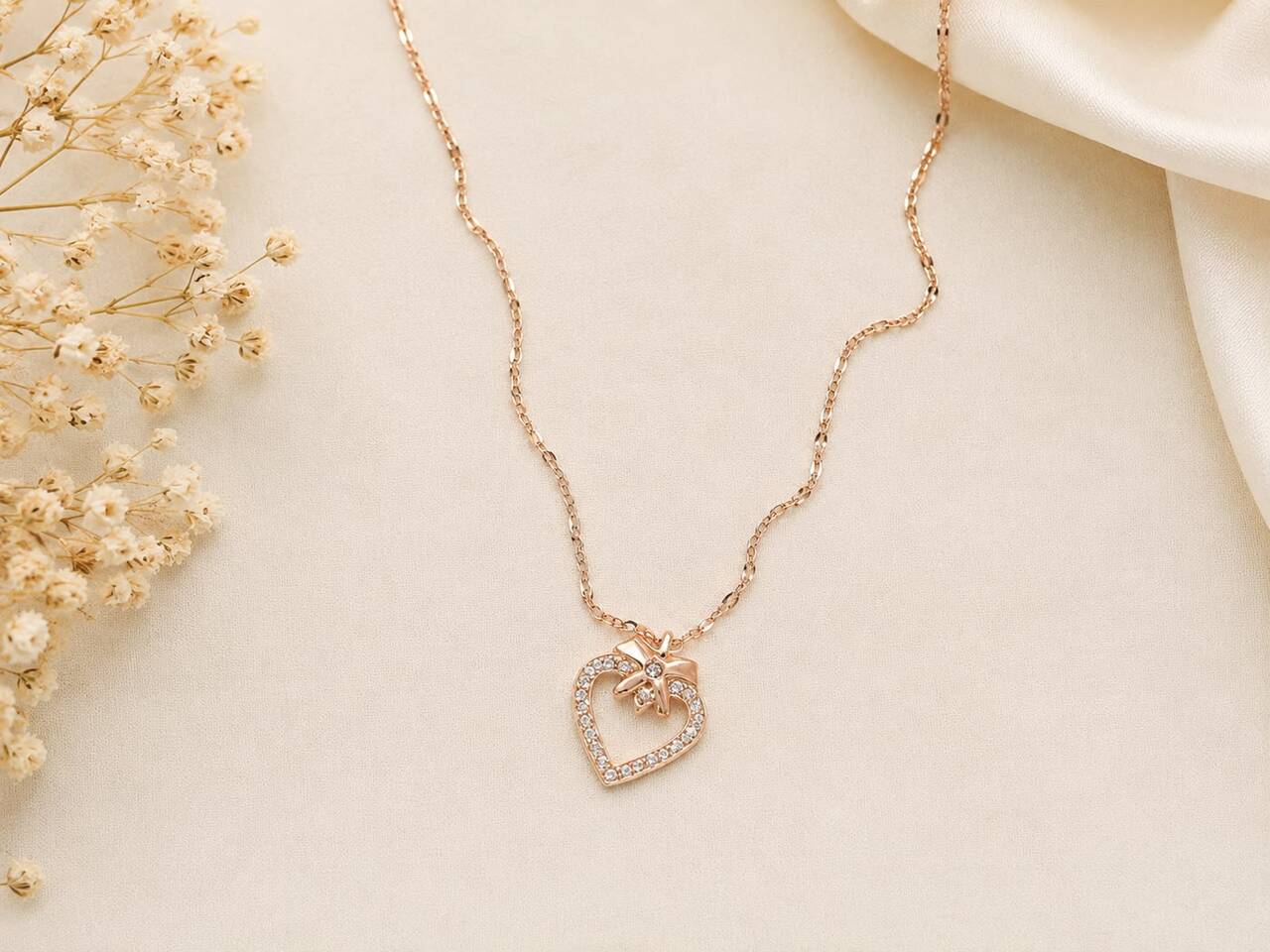 Sweetheart Bloom Chain | 925 Sterling Silver | Veera Aabha