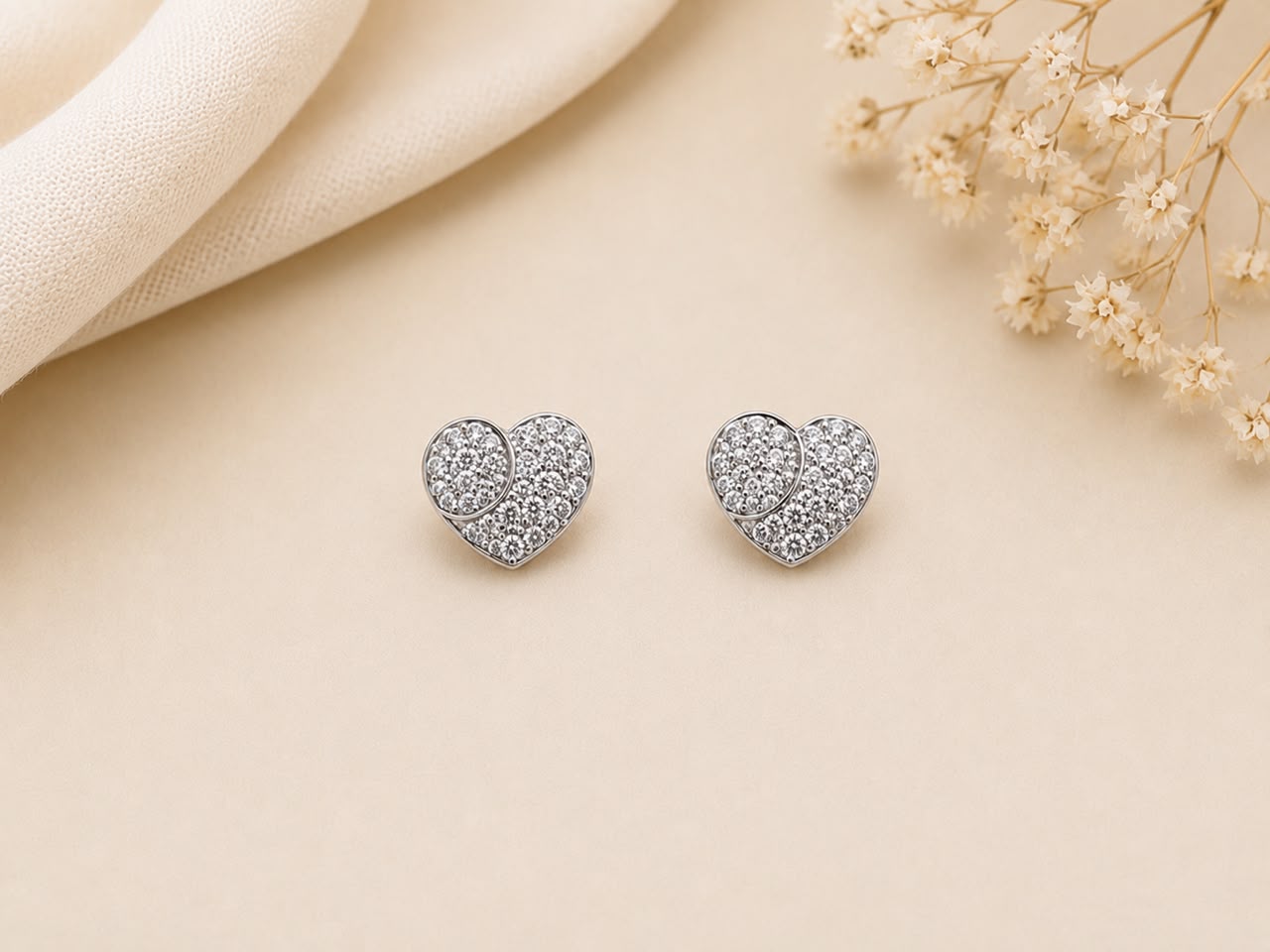 Eternal Spark Heart Pendant Set