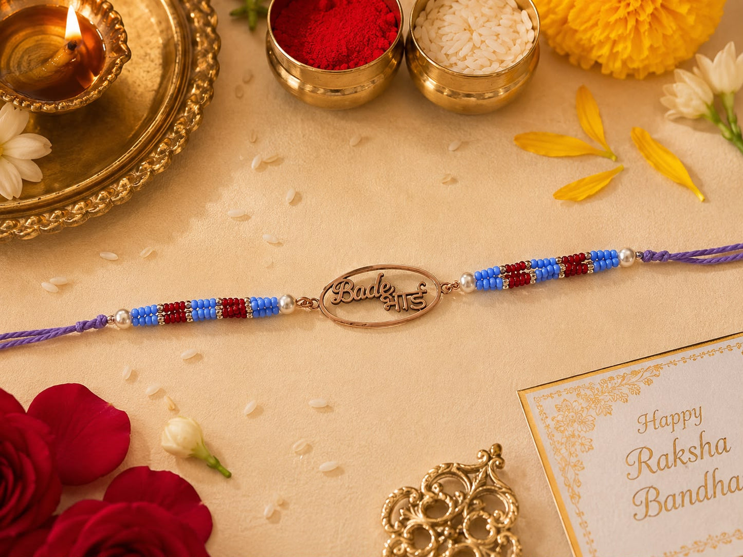 Bade Bhai Silver Rakhi | Veera Aabha
