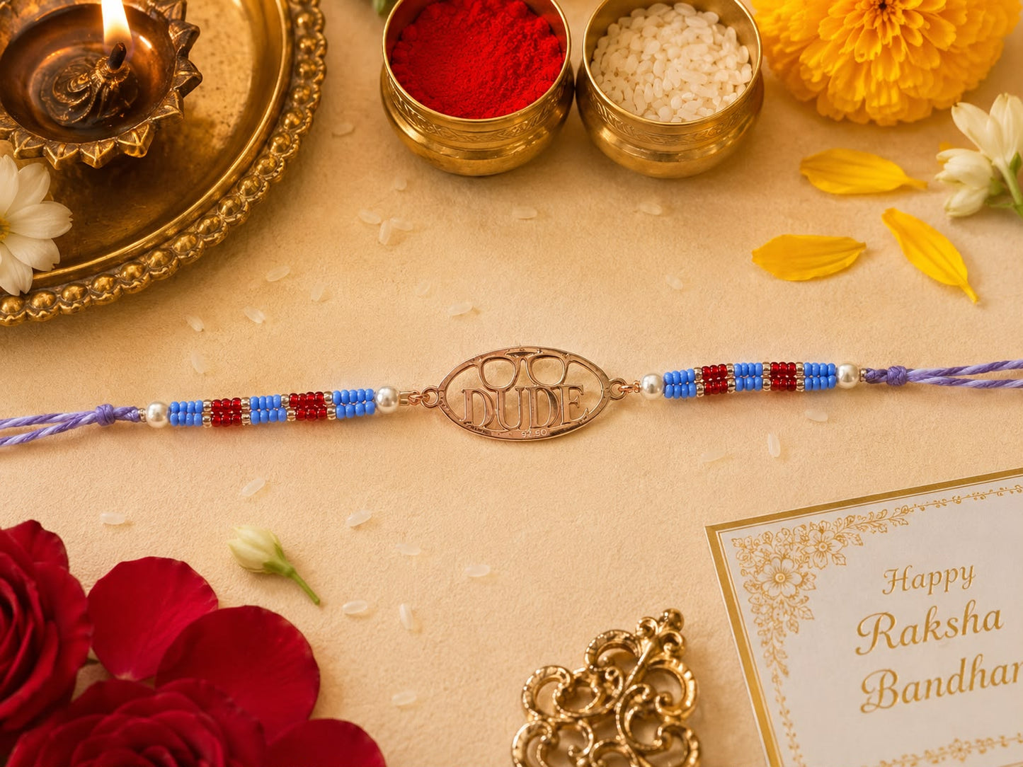 Dude Silver Rakhi | Veera Aabha