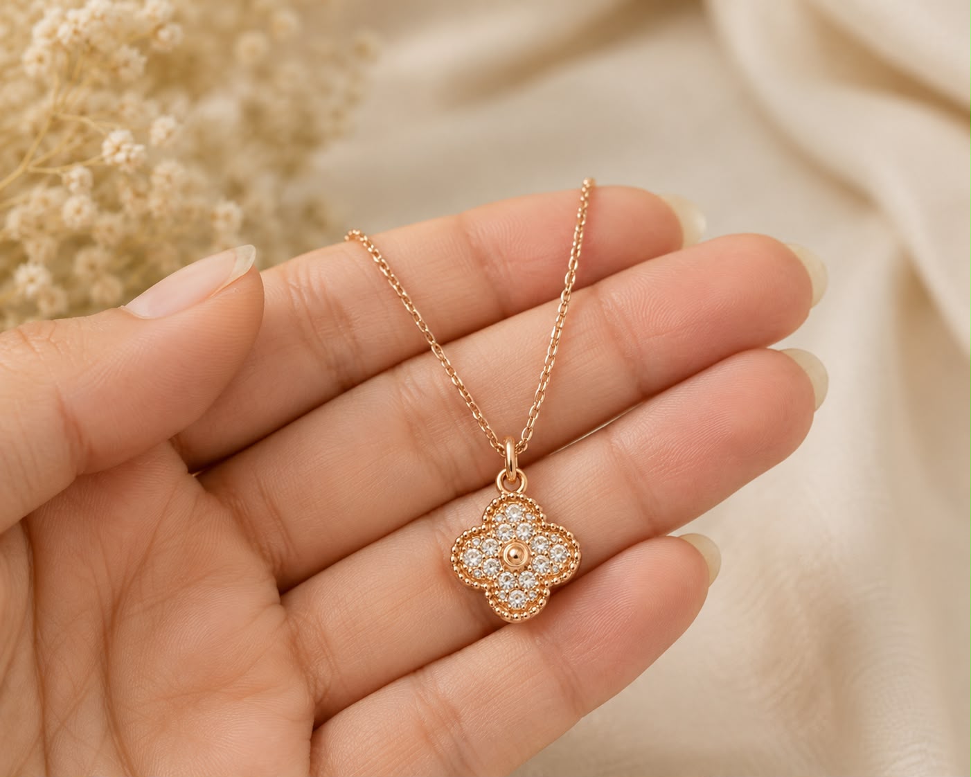 Luxe Clover Chain | 925 Sterling Silver | Veera Aabha
