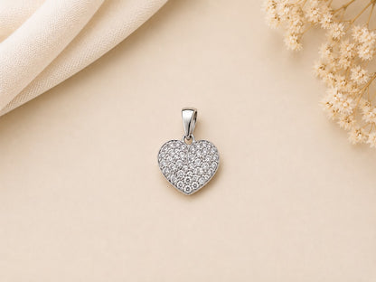 Eternal Spark Heart Pendant Set
