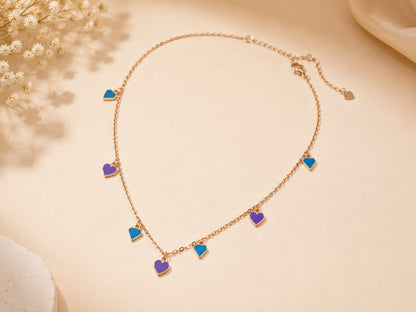 Azure Amour Charm Necklace | 925 Sterling Silver | Veera Aabha