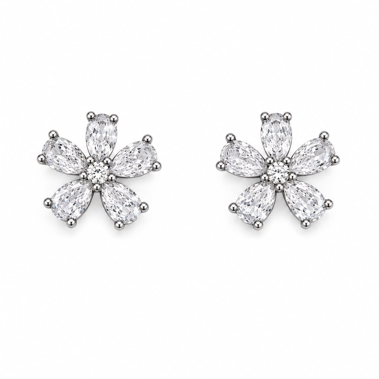 Blossom Brilliance 925 Sterling Silver Pendant Set by Veera Aabha