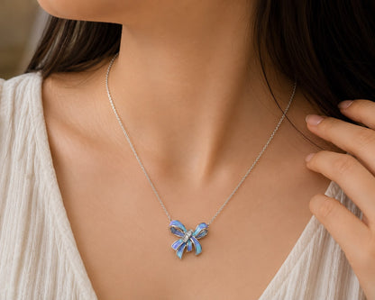 Aurora Bow Necklace | 925 Sterling Silver | Veera Aabha