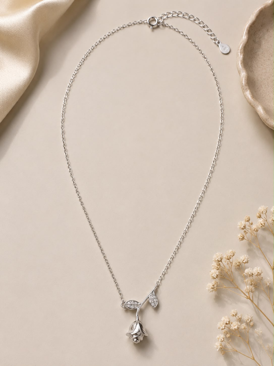 Silver Bloom Chain | 925 Sterling Silver | Veera Aabha