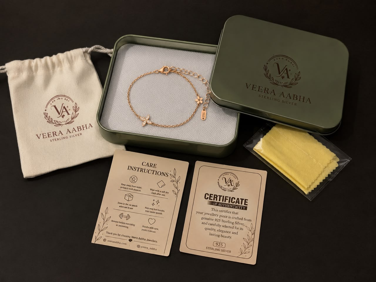 Bloom Grace Bracelet | 925 Sterling Silver | Veera Aabha