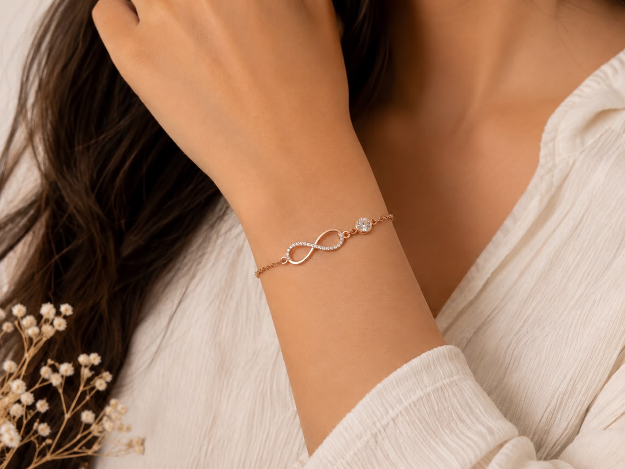 Infinity Spark Bracelet | 925 Sterling Silver | Veera Aabha