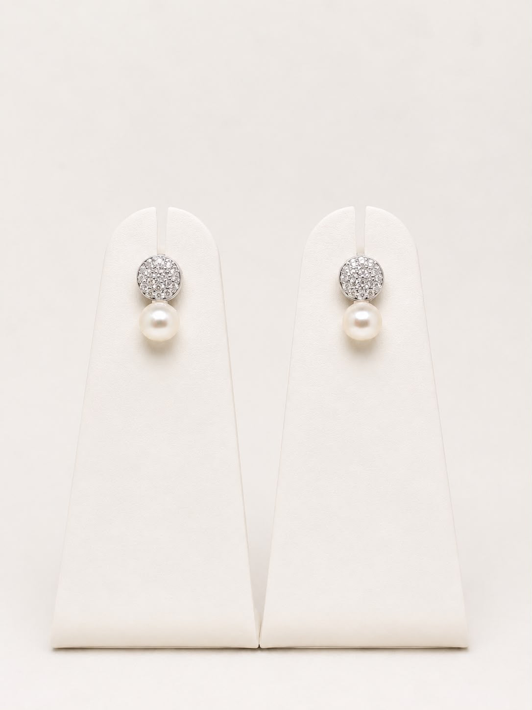Celeste Pearl Stud Earrings | 925 Sterling Silver | Veera Aabha