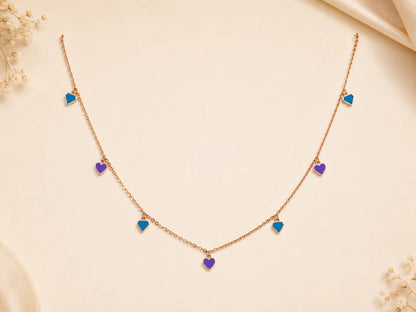 Azure Amour Charm Necklace | 925 Sterling Silver | Veera Aabha