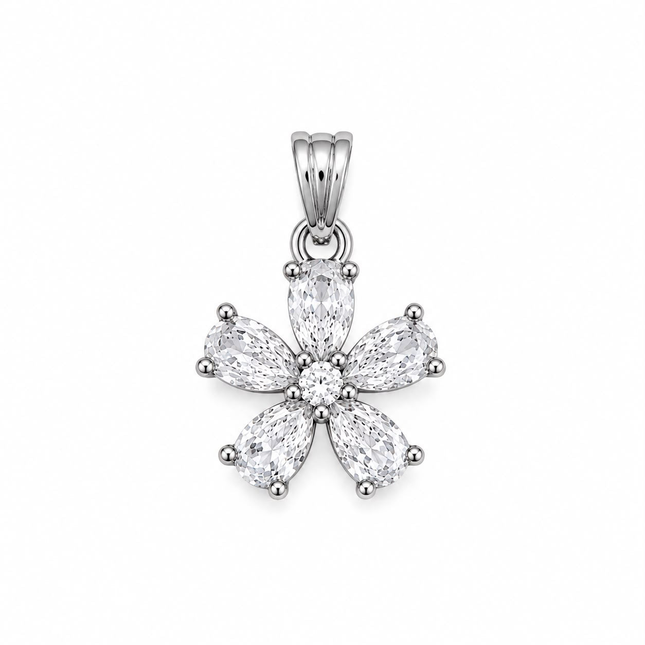 Blossom Brilliance 925 Sterling Silver Pendant Set by Veera Aabha