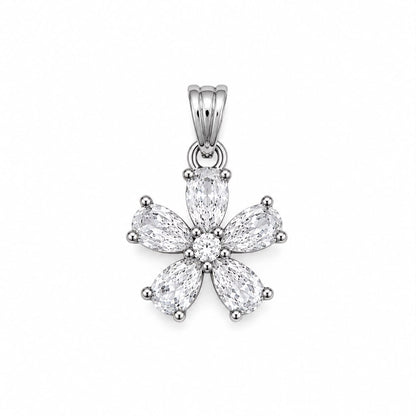 Blossom Brilliance 925 Sterling Silver Pendant Set by Veera Aabha