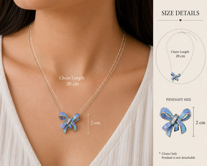 Aurora Bow Necklace | 925 Sterling Silver | Veera Aabha