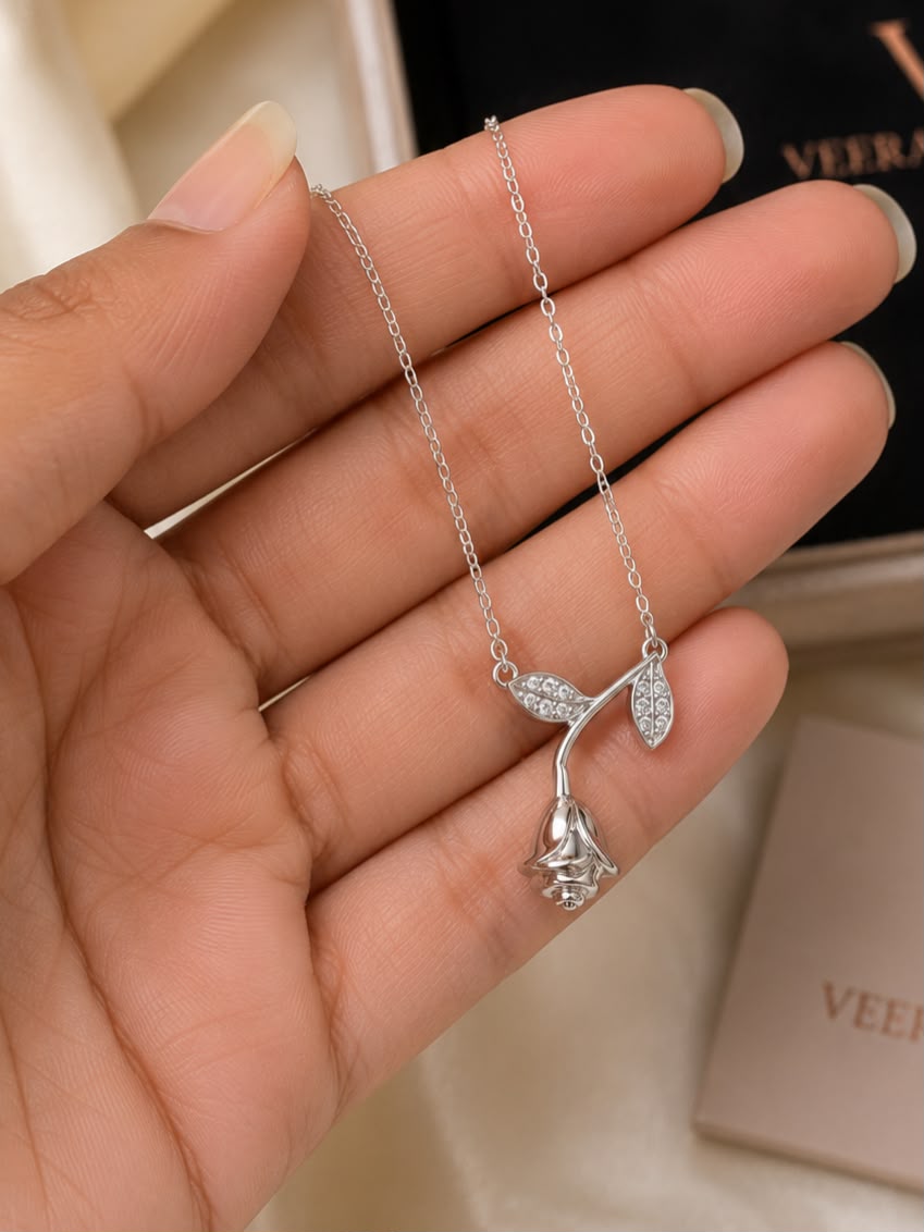 Silver Bloom Chain | 925 Sterling Silver | Veera Aabha