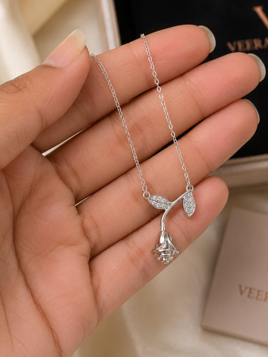 Silver Bloom Chain | 925 Sterling Silver | Veera Aabha