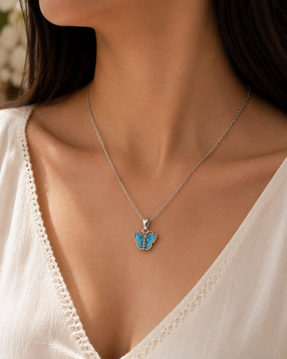 Azure Flutter Chain | 925 Sterling Silver | Veera Aabha